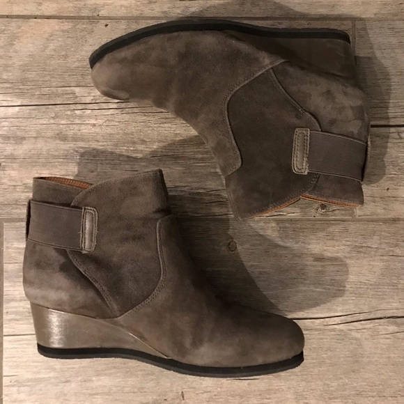 Earthies Shoes - Earthies Shoes |  Beaumont Grey Leather Booties